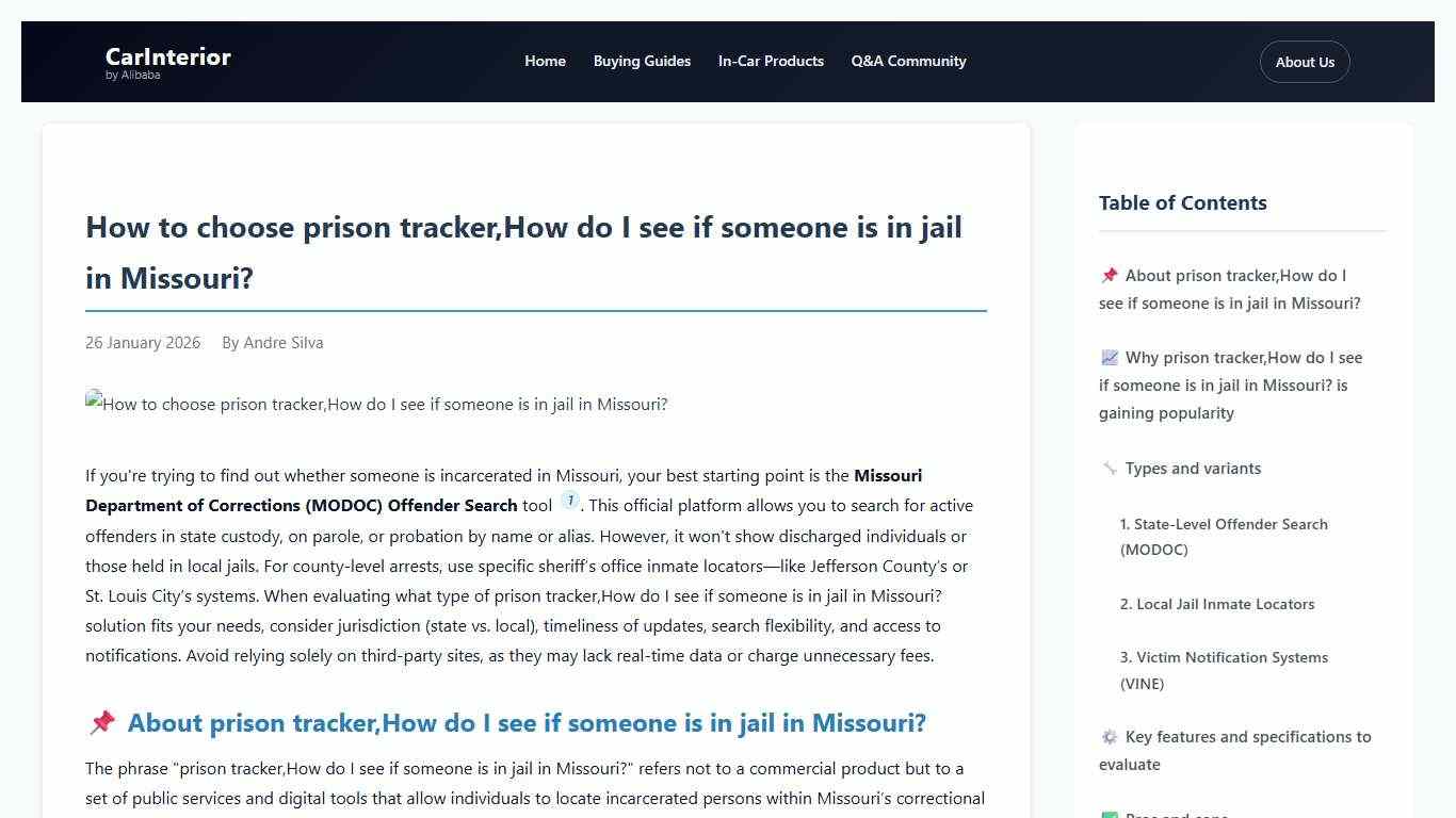 How to choose prison tracker,How do I see if someone is in jail in Missouri?
